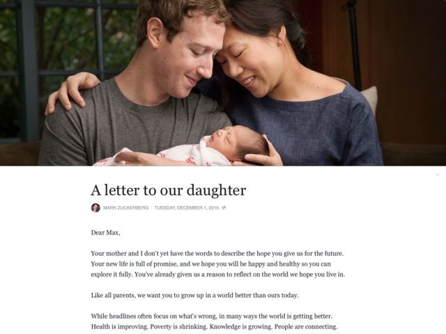 lettre Mark Zuckerberg